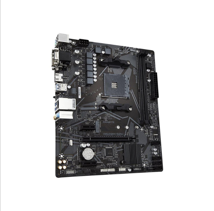 GIGABYTE A520M S2H Motherboard - AMD A520 - AMD AM4 socket - DDR4 RAM - Micro-ATX