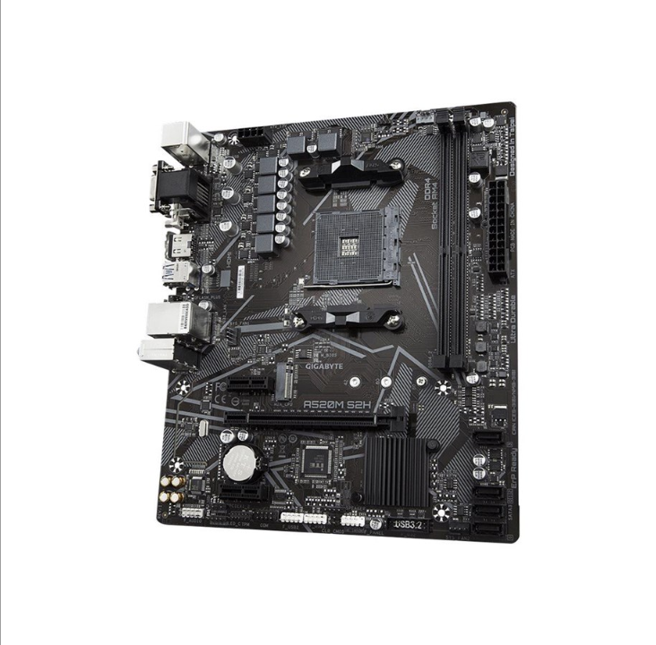 GIGABYTE A520M S2H Motherboard - AMD A520 - AMD AM4 socket - DDR4 RAM - Micro-ATX