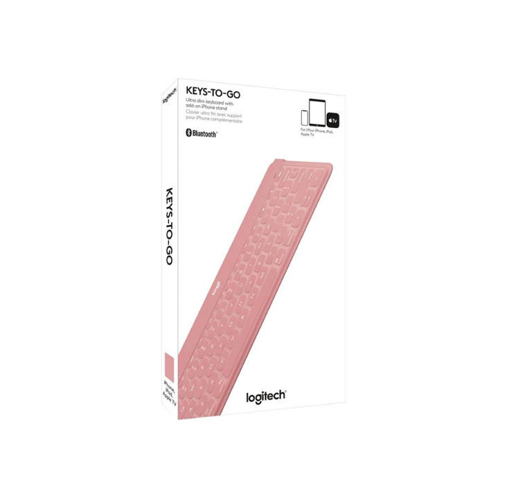 Logitech Keys-To-Go - Keyboard - Dutch/English - Pink