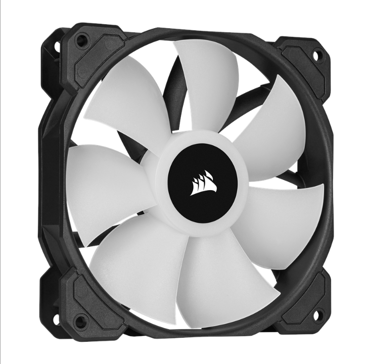 Corsair iCUE SP120 RGB Elite Performance Black - Kit with iCUE Lighting Node CORE - Chassis fan - 120mm - Black with RGB LED - 27 dBA