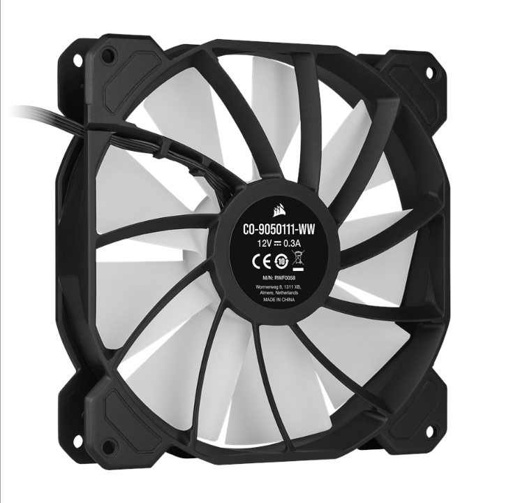 Corsair iCUE SP140 RGB Elite Performance - Chassis fan - 140mm - Black with RGB LED - 27 dBA