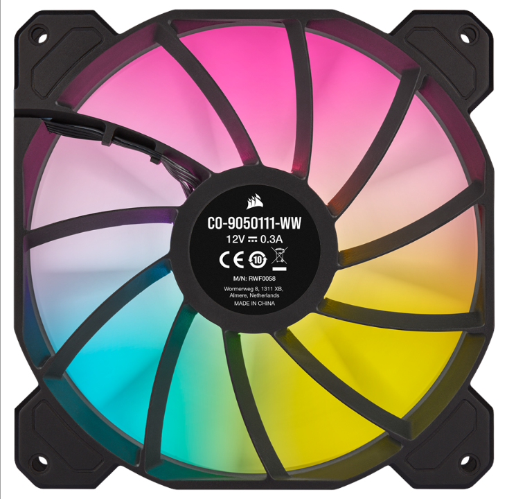 Corsair iCUE SP140 RGB Elite Performance 黑色 - 带 iCUE 照明节点核心的套件