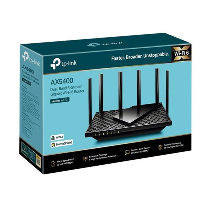 TP-Link Archer AX73 AX5400 双频千兆 Wi-Fi 6 路由器 - 无线路由器 Wi-Fi 6