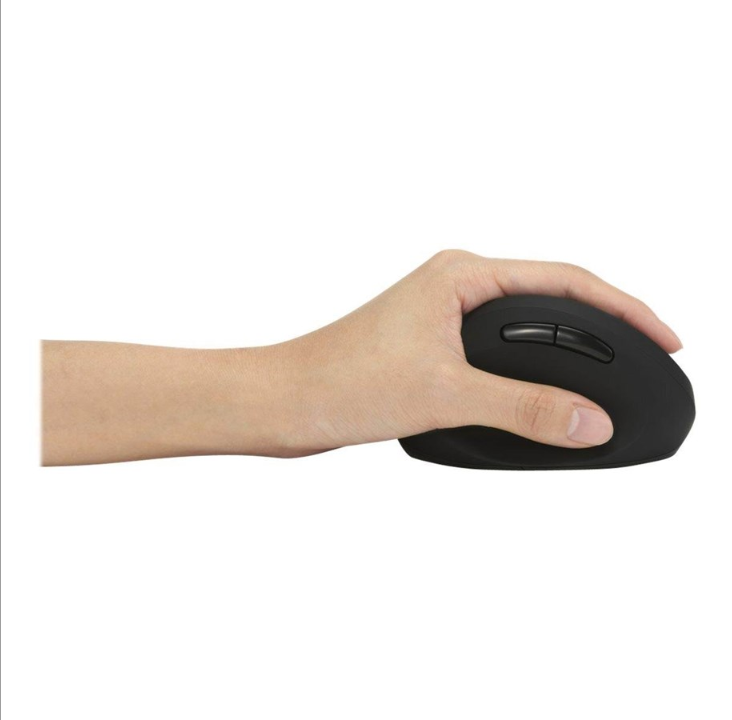 Kensington Pro Fit Ergo Wireless Mouse - Vertical mouse - 6 buttons - Black