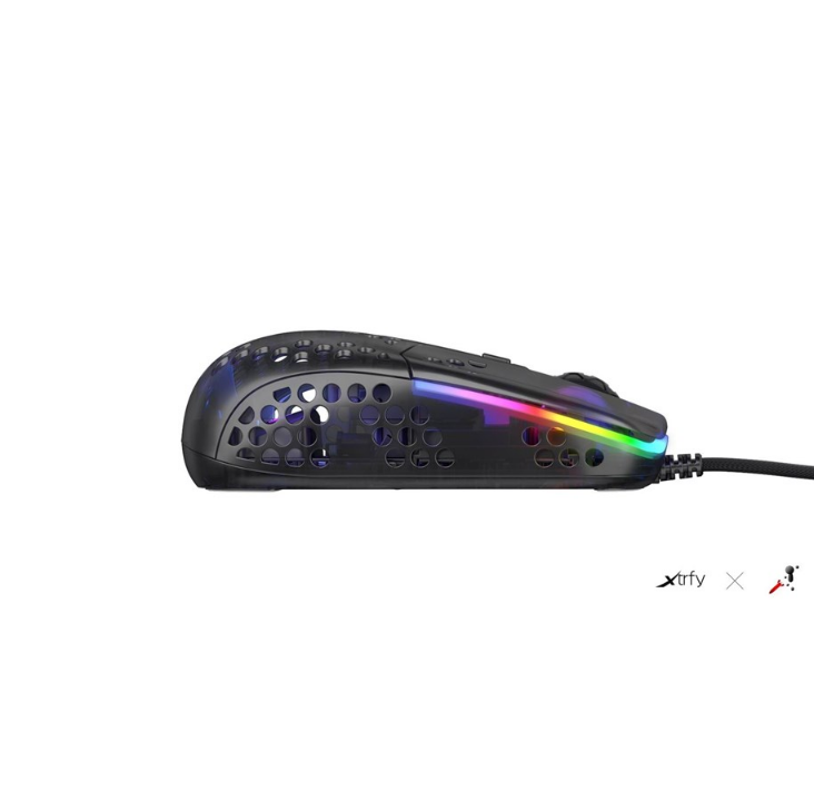 Xtrfy MZ1 - Zy's Rail - Gaming mouse - Optic - 6 buttons - Black with RGB light