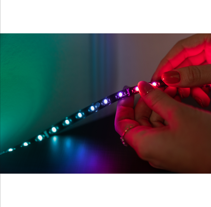 Twinkly Line Starter Kit “ App-controlled RGB LED light strip. 1.5 Meters. Black Strip. Extensible