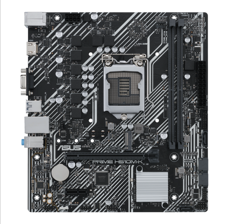 اللوحة الأم ASUS PRIME H510M-K - Intel H510 - مقبس Intel LGA1200 - ذاكرة الوصول العشوائي DDR4 - Micro-ATX