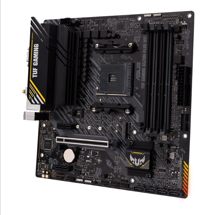 ASUS TUF GAMING A520M-PLUS WIFI Motherboard - AMD A520 - AMD AM4 socket - DDR4 RAM - Micro-ATX