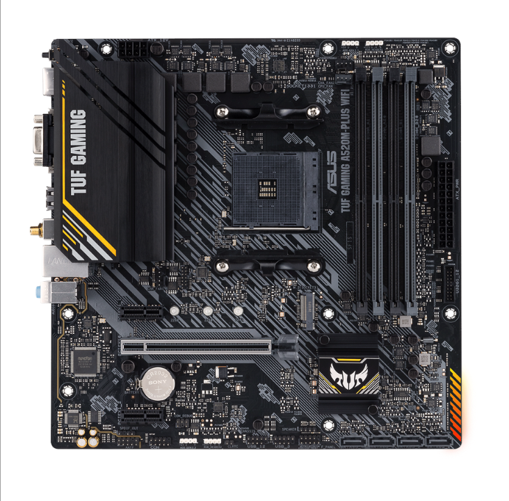 ASUS TUF GAMING A520M-PLUS WIFI Motherboard - AMD A520 - AMD AM4 socket - DDR4 RAM - Micro-ATX