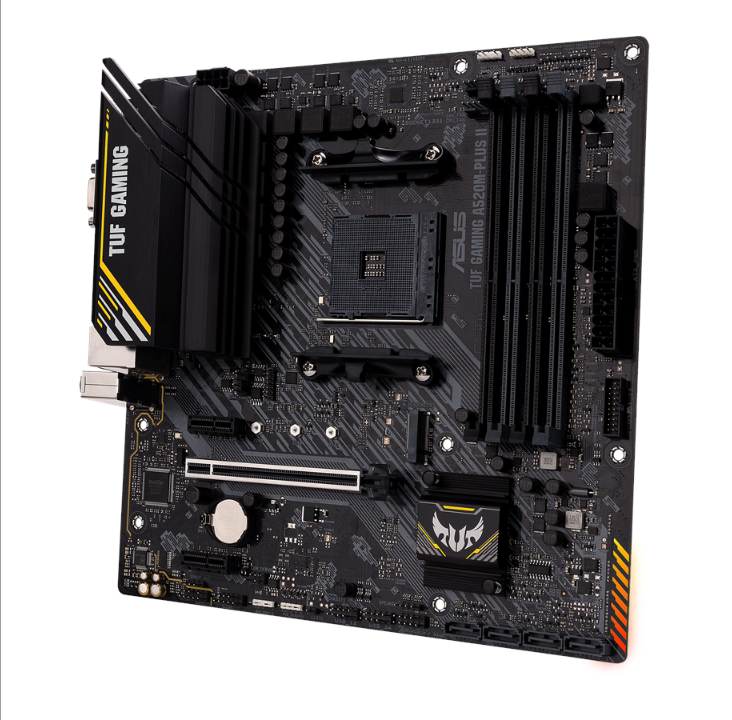 华硕 TUF GAMING A520M-PLUS II 主板 - AMD A520 - AMD AM4 插槽 - DDR4 内存 - Micro-ATX