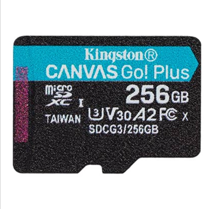 Kingston Canvas Go! Plus microSD - 170MB/s - 256GB