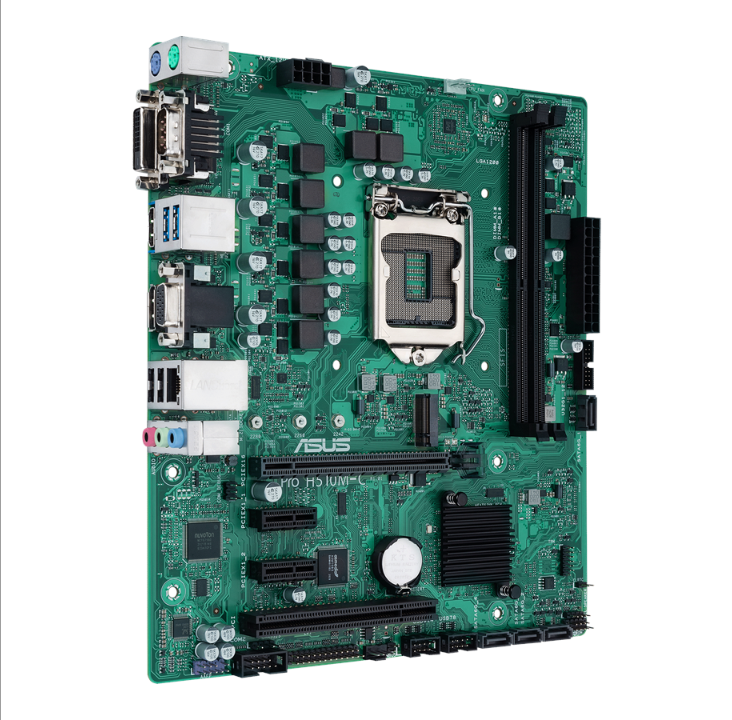اللوحة الأم ASUS PRO H510M-C/CSM - Intel H510 - مقبس Intel LGA1200 - ذاكرة الوصول العشوائي DDR4 - Micro-ATX