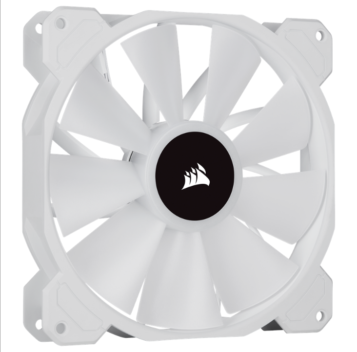 Corsair iCUE SP140 RGB Elite Performance White - Kit with iCUE Lighting Node CORE - Chassis fan - 140mm - White with RGB light - 27 dBA