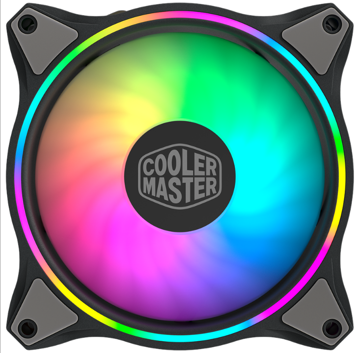 Cooler Master MasterFan MF120 HALO 3in1 - مروحة هيكل - 120 مم - أسود مع RGB LED - 30 ديسيبل