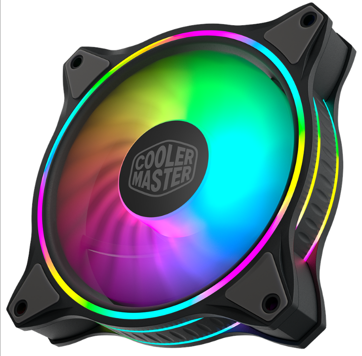 Cooler Master MasterFan MF120 HALO 3in1 - مروحة هيكل - 120 مم - أسود مع RGB LED - 30 ديسيبل