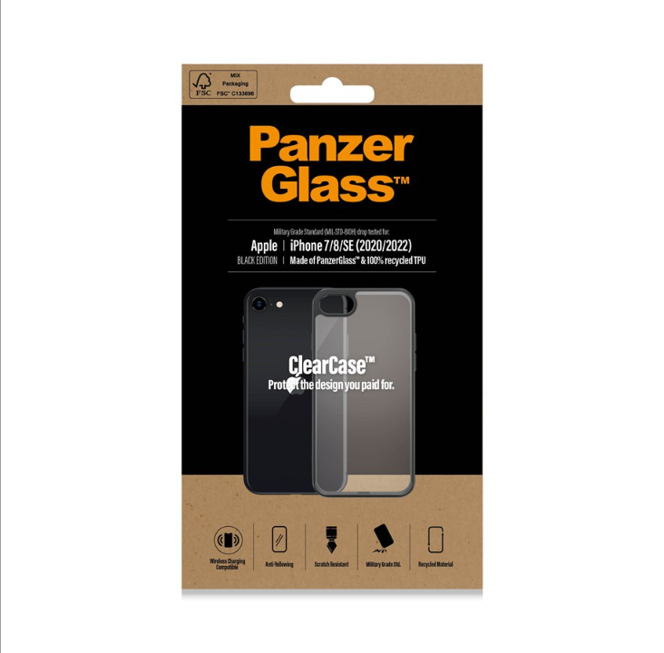 PanzerGlass ClearCase Apple iPhone 8 | 7 | SE (2020/2022) | Black