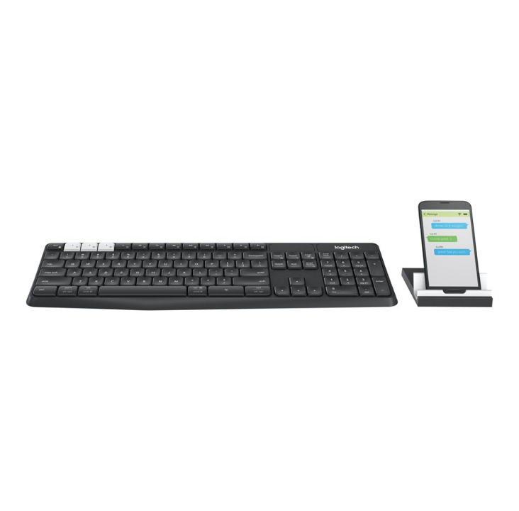 Logitech K375s Multi-Device - keyboard - Czech phite off-white - Keyboard - Czech