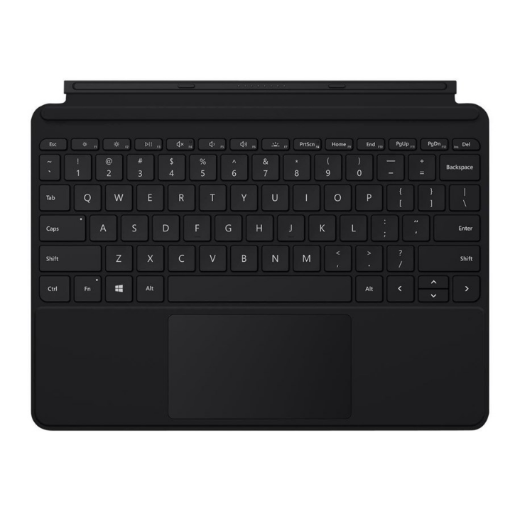 Microsoft Surface Go Type Cover - keyboard - with trackpad accelerometer - French - black - Keyboard - French - Black