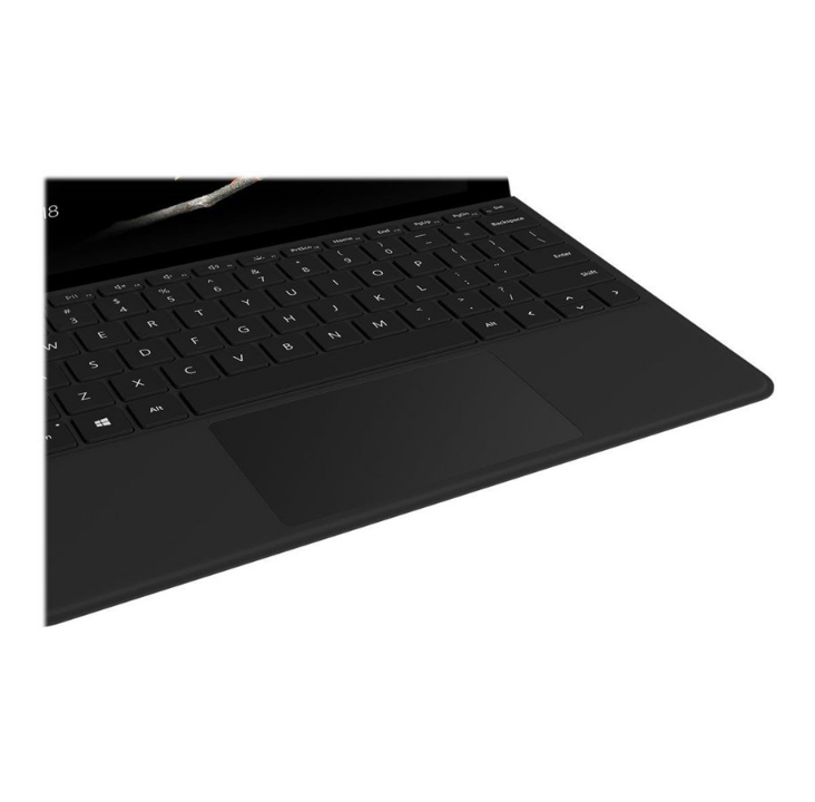 غطاء Microsoft Surface Go Type - لوحة مفاتيح - مع مقياس تسارع لوحة التتبع - فرنسي - أسود - لوحة مفاتيح - فرنسي - أسود