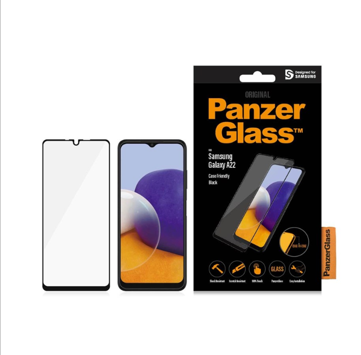 PanzerGlass Samsung Galaxy A22 Case Friendly - Black