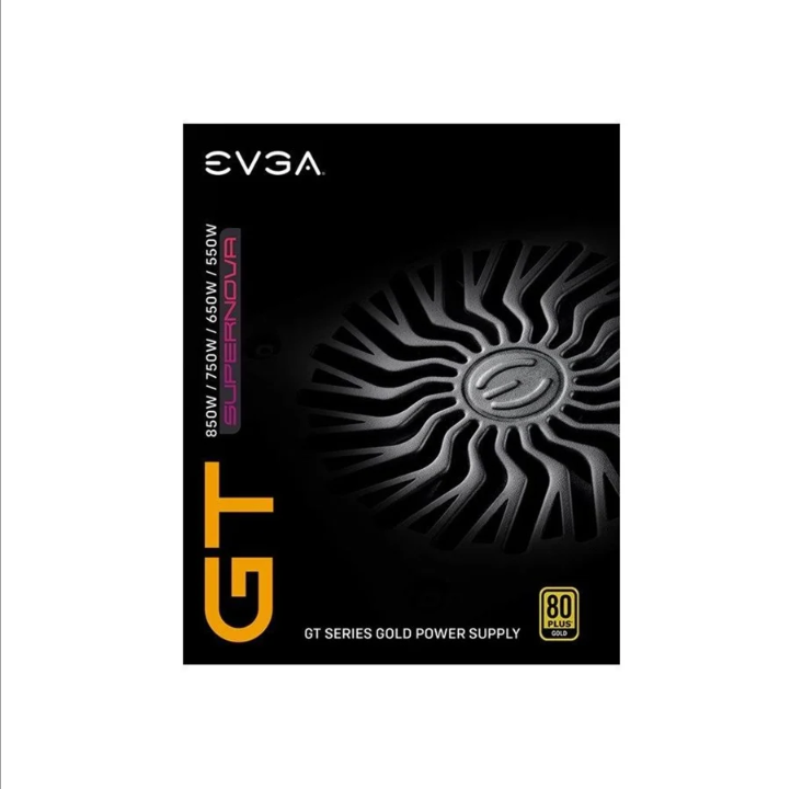 EVGA SuperNOVA 850 GT 电源 - 850 瓦 - 135 毫米 - 80 Plus 金奖证书