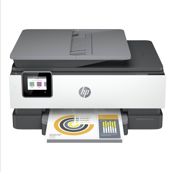 HP OFFICEJET PRO 8024E AIO PRINTER طابعة نافثة للحبر متعددة الوظائف مع فاكس - ملونة - حبر