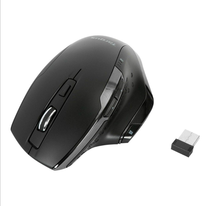 Targus - mouse - 2.4 GHz - black - Mouse - 7 buttons - Black