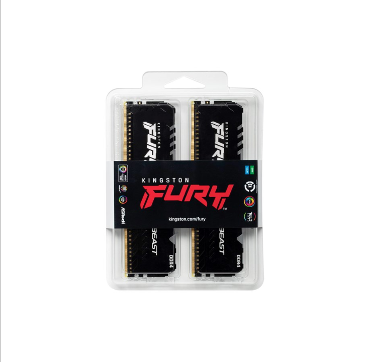 金士顿 FURY 野兽 RGB DDR4-3200 C16 DC - 32GB