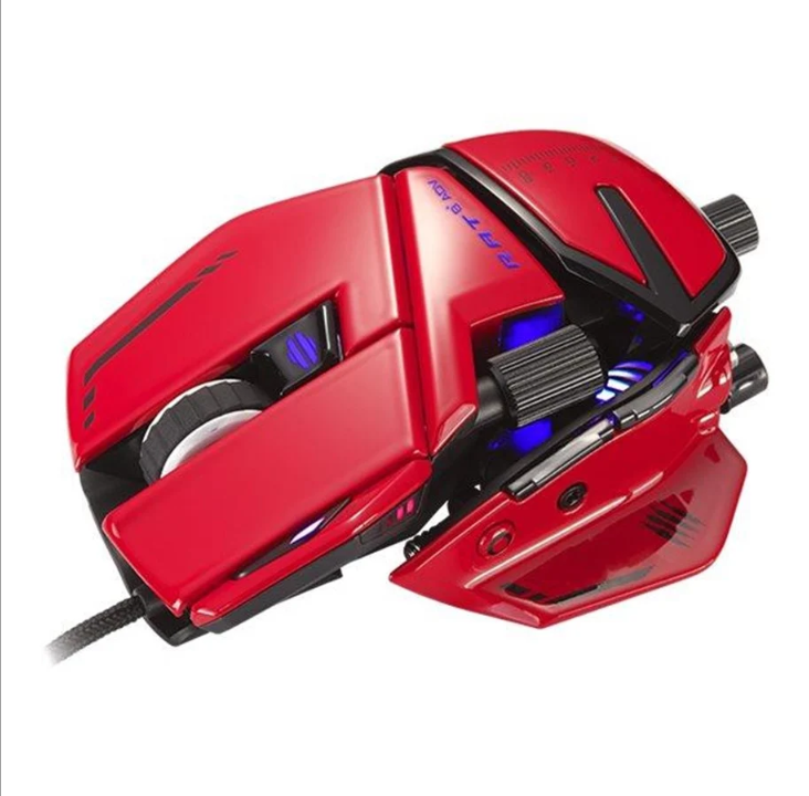 Mad Catz RAT 8+ ADV Optical Gaming Mouse, Red - Gaming mouse - Optic - 11 buttons - Red *DEMO*