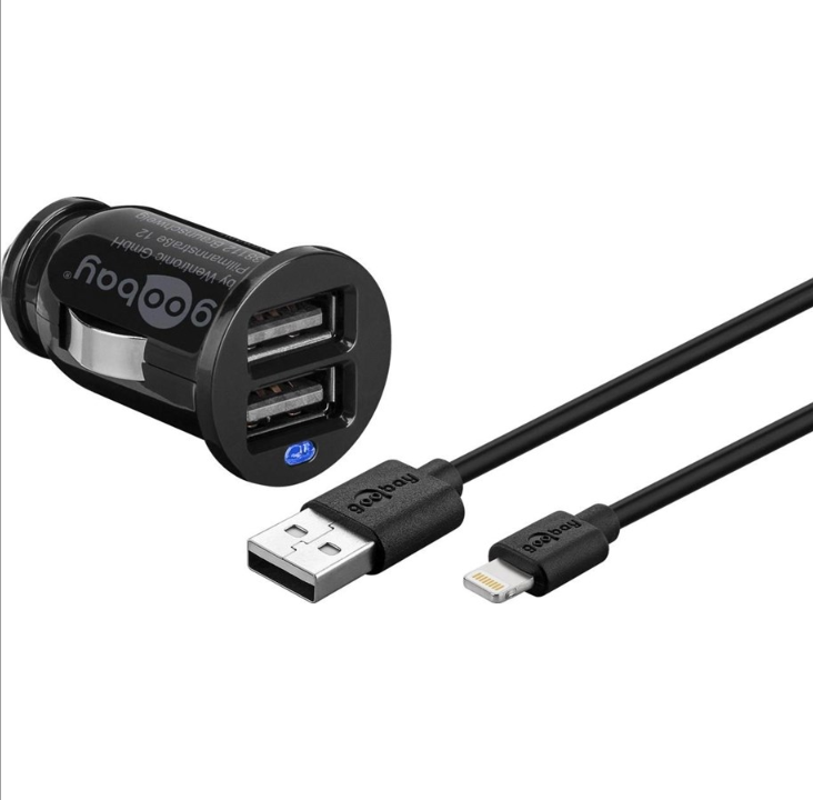 Pro Apple Lightning Car charger set (12W/2.4A)