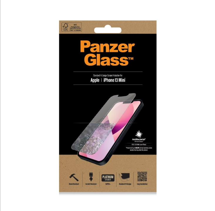 PanzerGlass Screen Protector Apple iPhone 13 Mini | Standard Fit