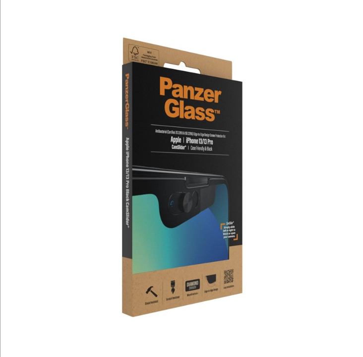 PanzerGlass CamSlider® 屏幕保护膜 Apple iPhone 13 | 13 专业版 |边到边