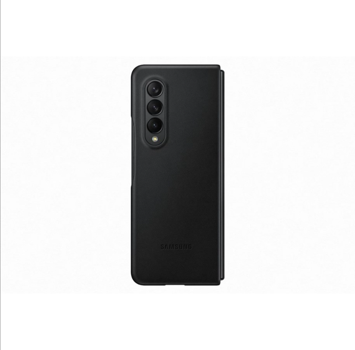 Samsung Galaxy Z Fold 3 Leather Cover - Black