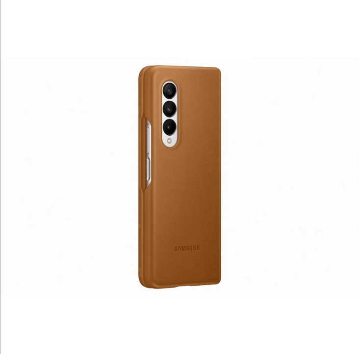 Samsung Galaxy Z Fold 3 Leather Cover - Camel