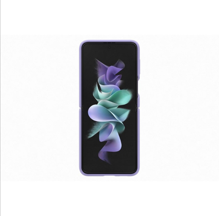 Samsung Galaxy Z Flip 3 Silicone Cover with Ring - Lavender