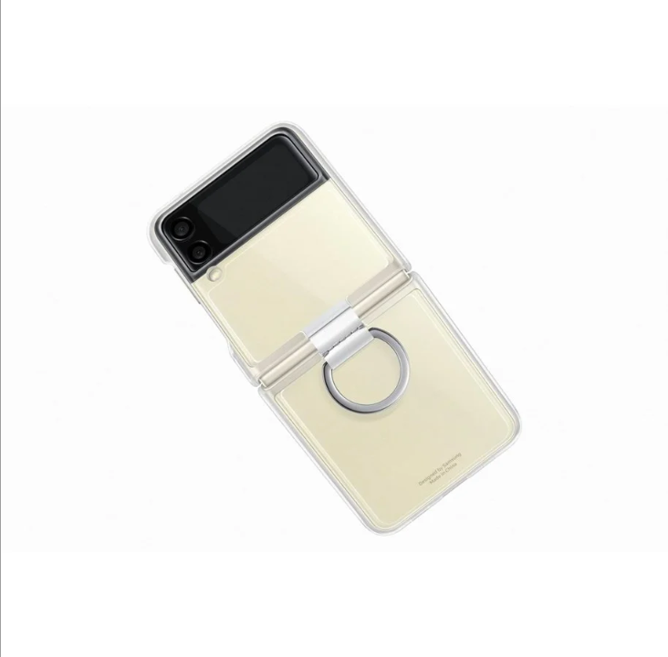 Samsung Galaxy Z Flip 3 Clear Cover with Ring - Transparent