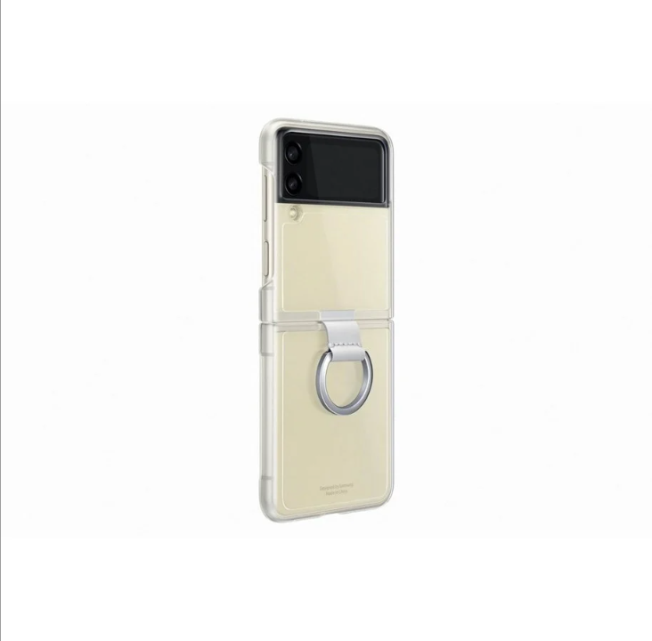 Samsung Galaxy Z Flip 3 Clear Cover with Ring - Transparent