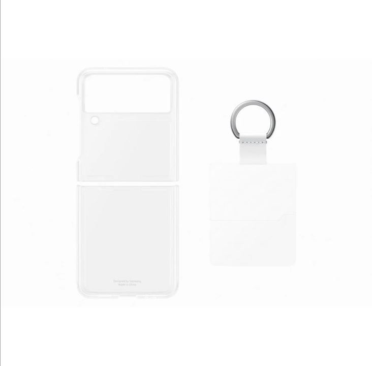 Samsung Galaxy Z Flip 3 Clear Cover with Ring - Transparent