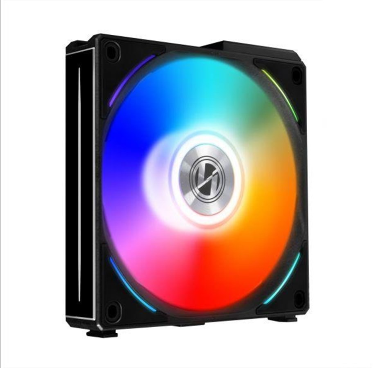 Lian Li UNI FAN AL120 - Chassis fan - 120mm - Black with RGB LED - 28 dBA