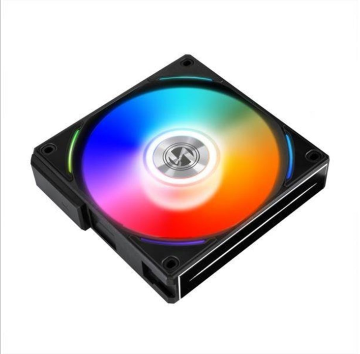 Lian Li UNI FAN AL120 (3-pack) - Chassis fan - 120mm - Black with RGB LED - 28 dBA