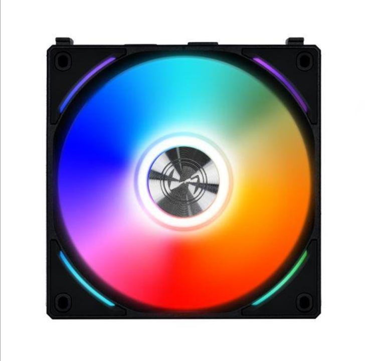 Lian Li UNI FAN AL120 (3-pack) - Chassis fan - 120mm - Black with RGB LED - 28 dBA