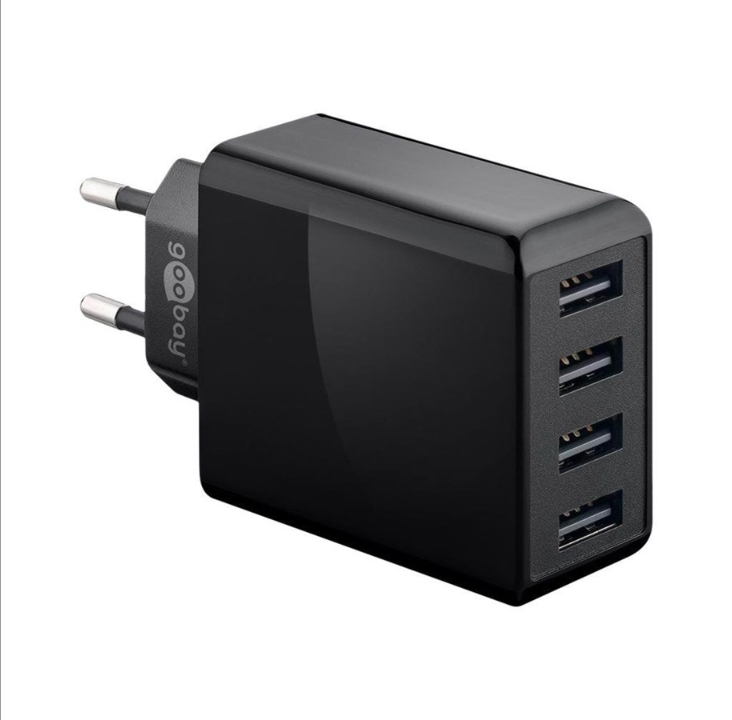 Pro 4-way USB charger (30W) black