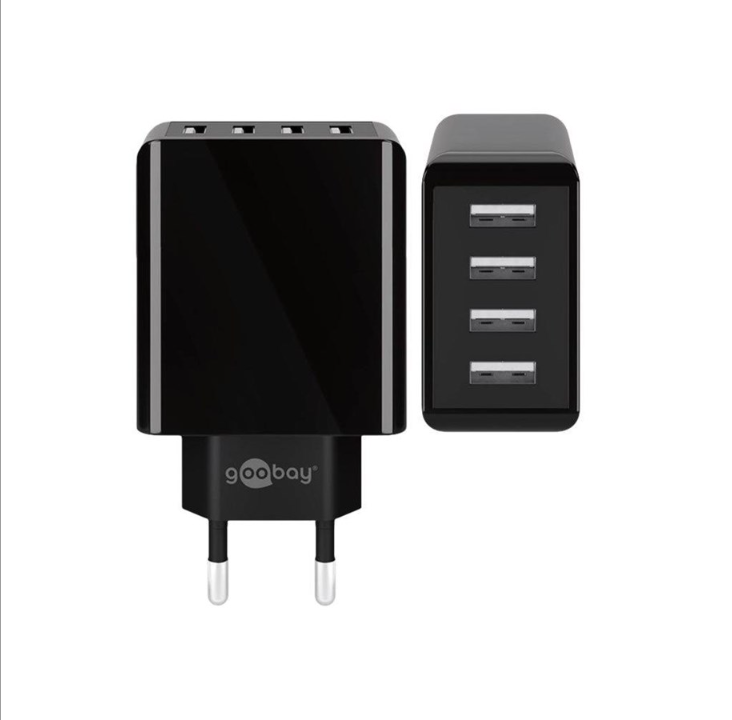 Pro 4-way USB charger (30W) black