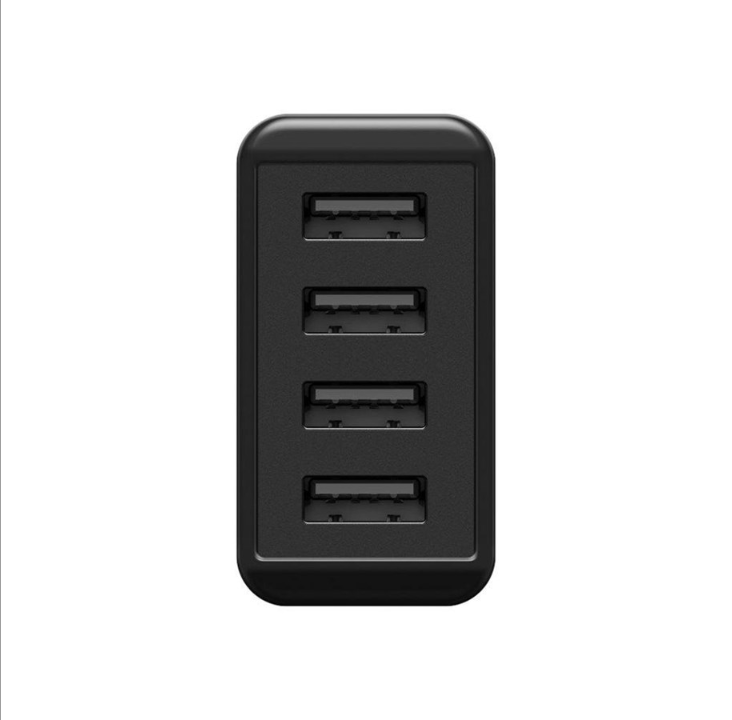 شاحن USB برو رباعي الاتجاه (30 واط) أسود