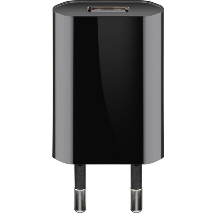 شاحن USB برو 1 أمبير (5 وات) أسود