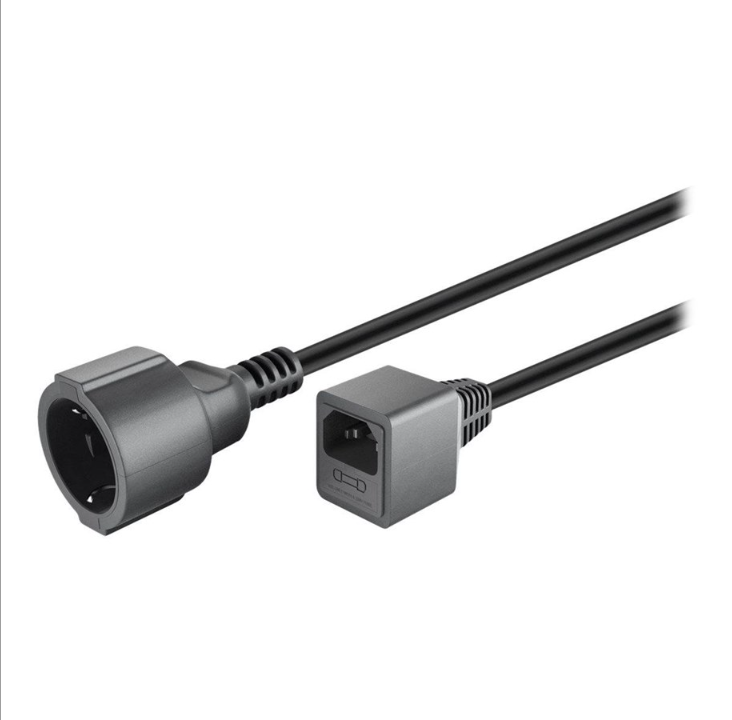 Pro Safety plug extension 1.5 m black