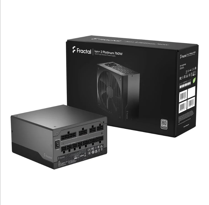 Fractal Design ION+ 2 Platinum power supply - 760 Watt - 140 mm - 80 Plus Platinum certificate