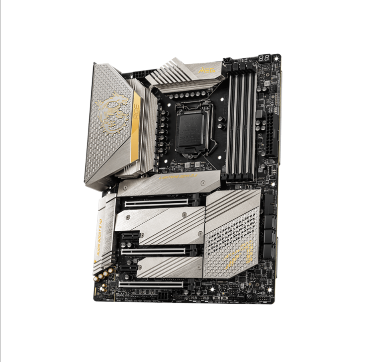 MSI MEG Z590 ACE - Gold Edition Motherboard - Intel Z590 - Intel LGA1200 socket - DDR4 RAM - ATX