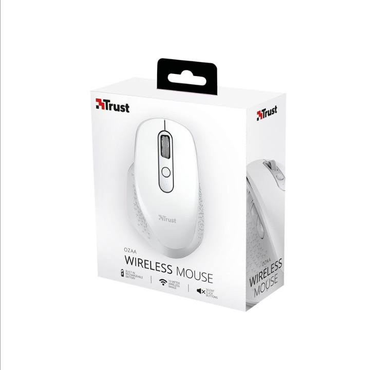 Trust Ozaa - Mouse - 6 buttons - White