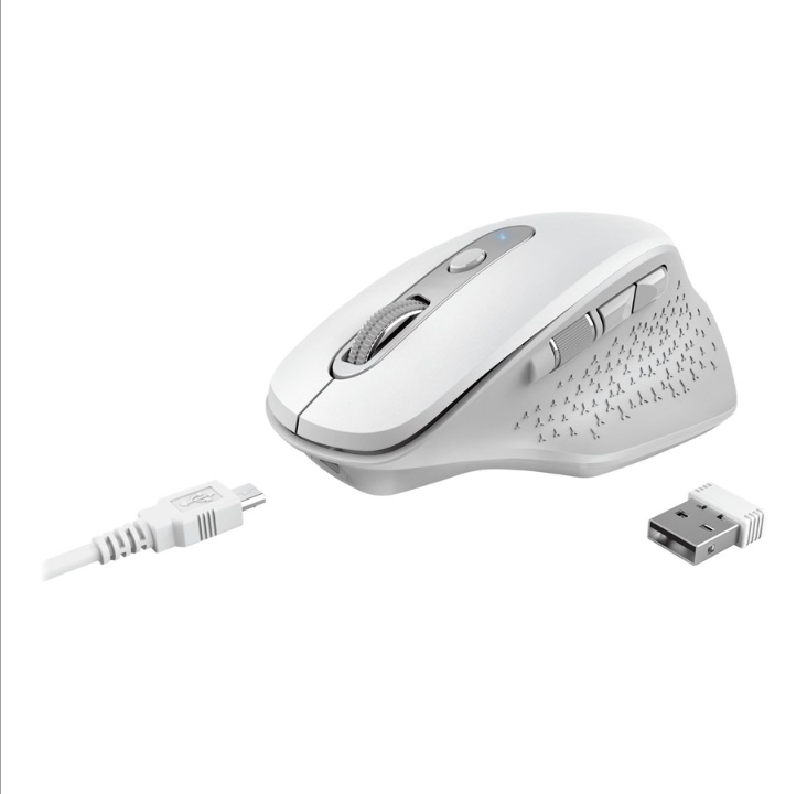 Trust Ozaa - Mouse - 6 buttons - White